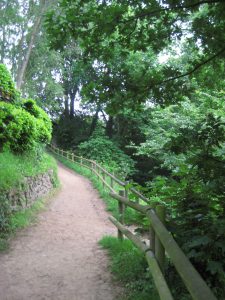 Dinan, France green path