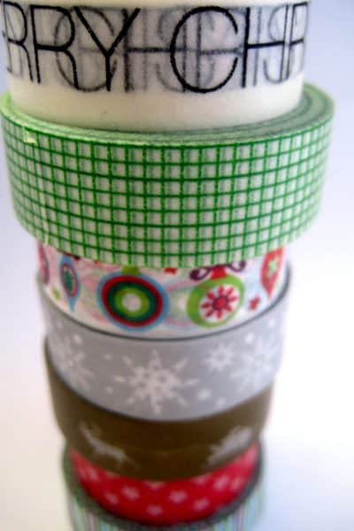 Christmas crafts washi tape