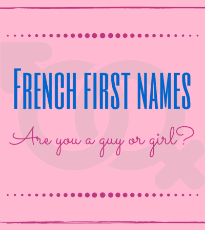 french first names for guy or girl