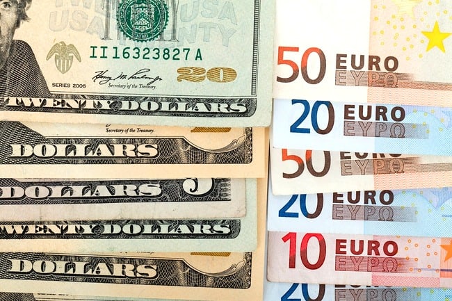 dollar euro exchange rate