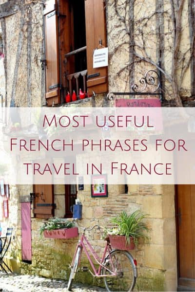 Most useful French phrases for travel in France