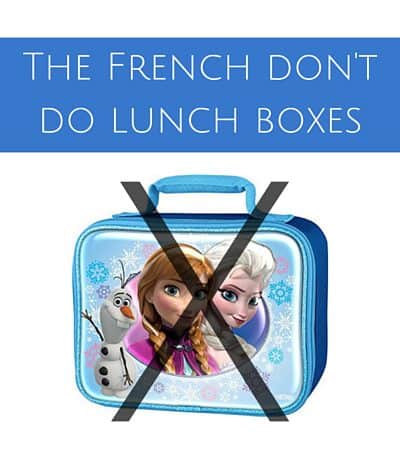 no lunch box in France