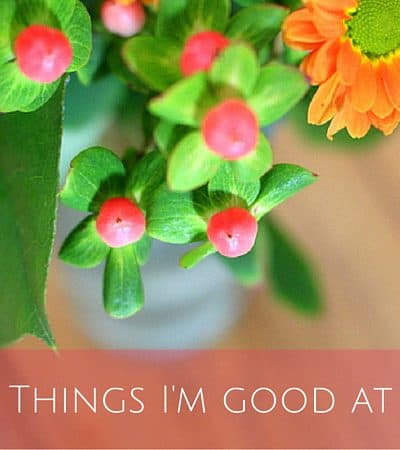 Things I'm good at
