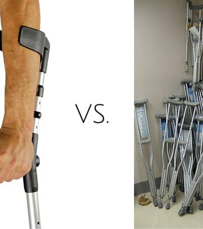 french versus american crutches