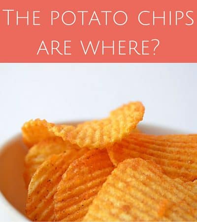 The potato chips are where-