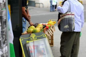 fruit stand on paris street