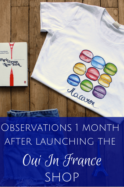 Observations 1 month after launching the Oui In France shop