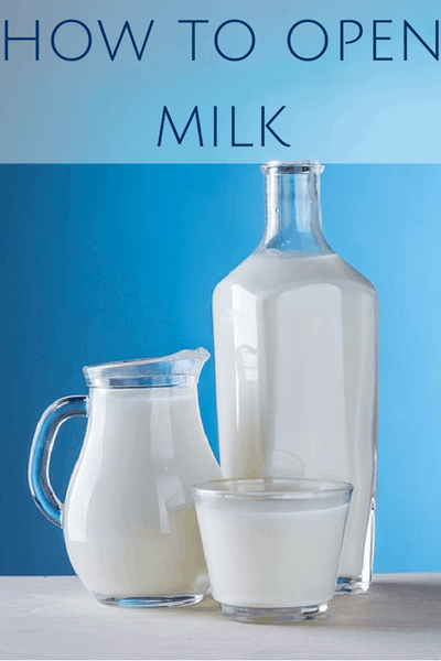 how to open milk