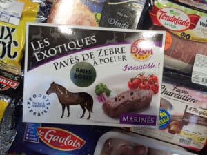 zebra meat france grocery store