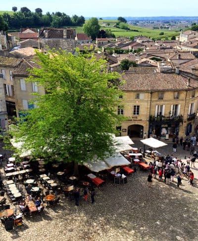 saint emilion view from above