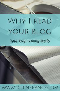 Why I read your blog