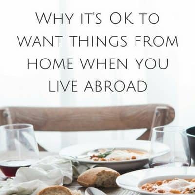 wanting american food when abroad