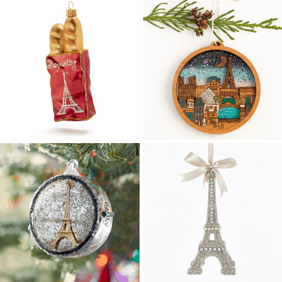 paris christmas ornaments