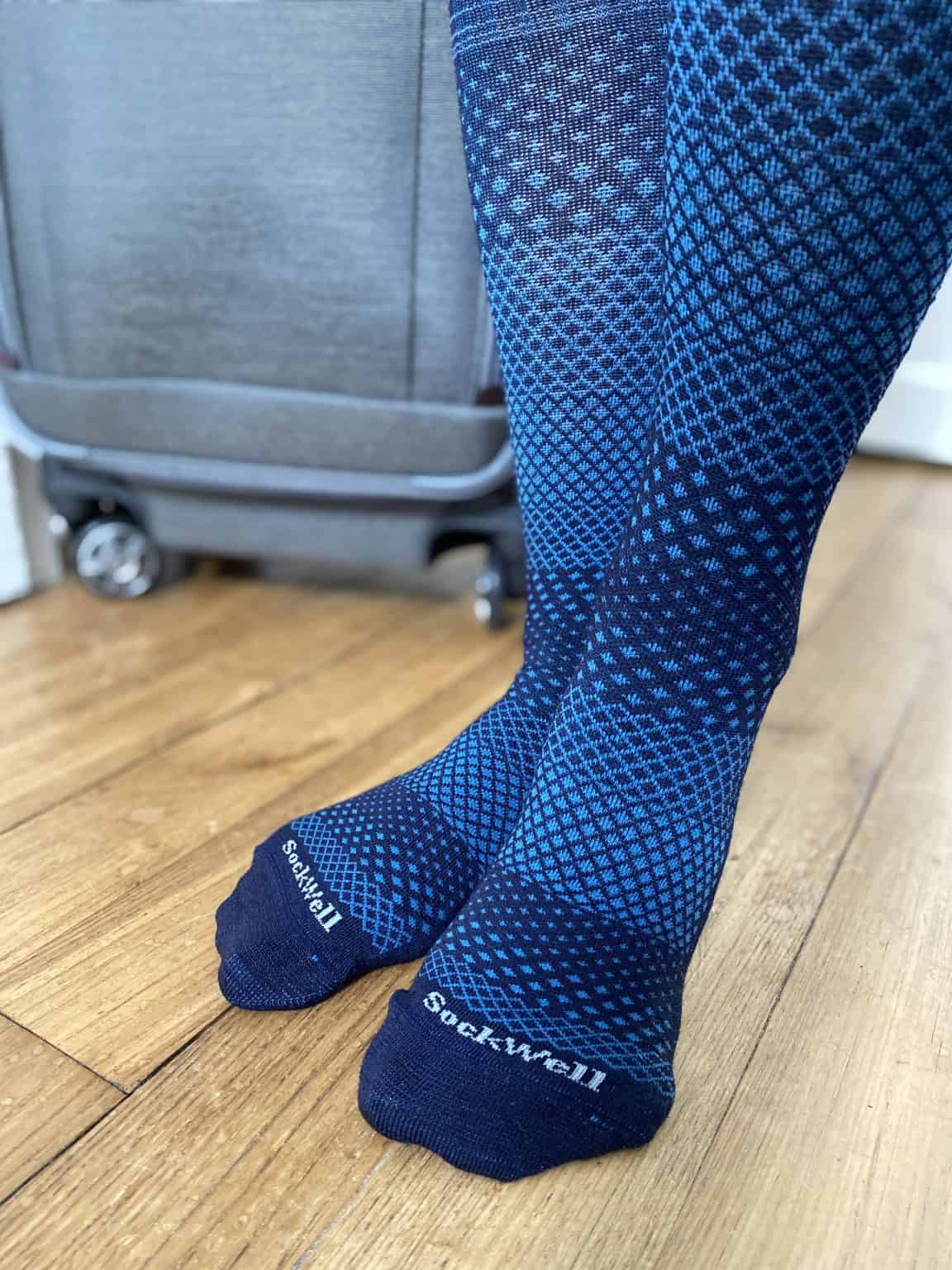 Why you should wear compression socks on long flights
