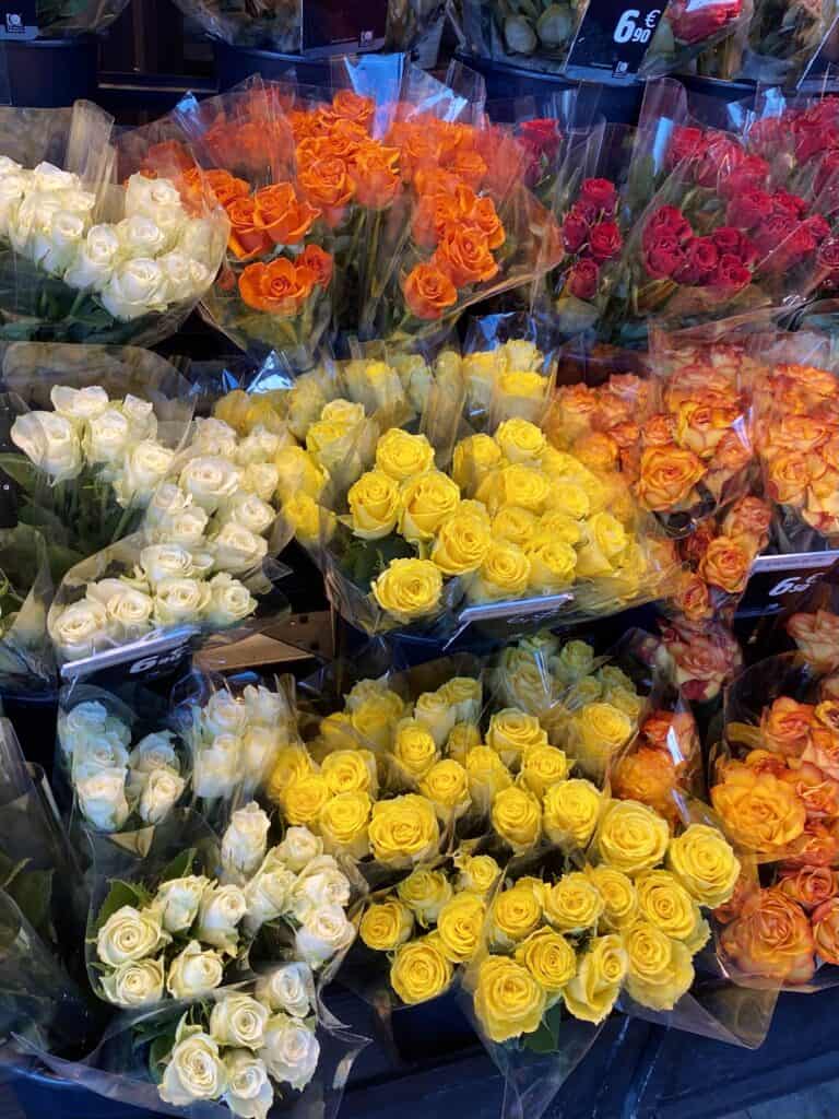 flowers at florist in france