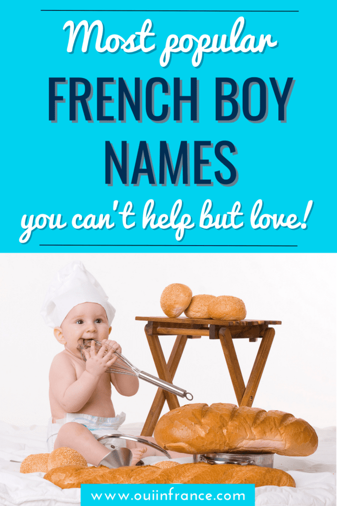 250 Popular French boy names in France from 1910 through today