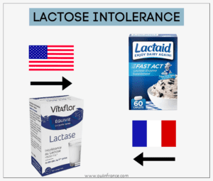 American medication and French equivalent lactaid pills